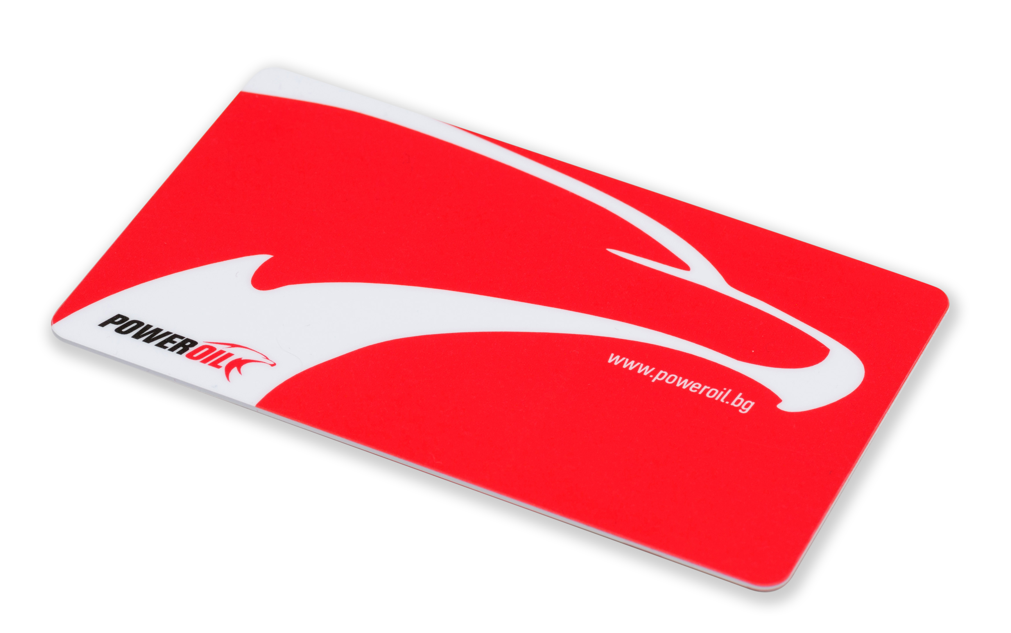 PVC card with white background